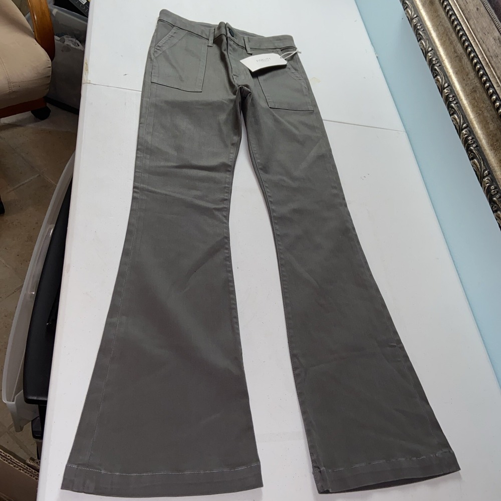 Fidelity Bianca Pants Size 26 Women's Charcoal Tuscadero Flare